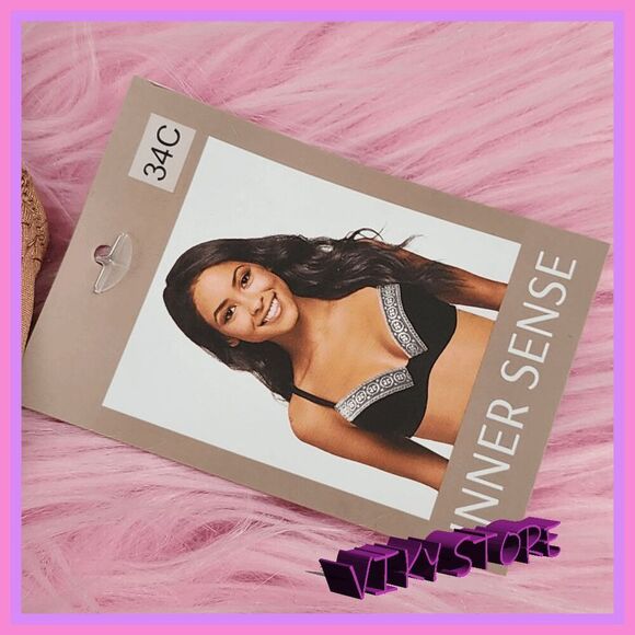 💖 NWT Inner Intense Black Gold T-Shirt Bra 34C Everyday Fit #7225 💖 - Picture 3 of 8